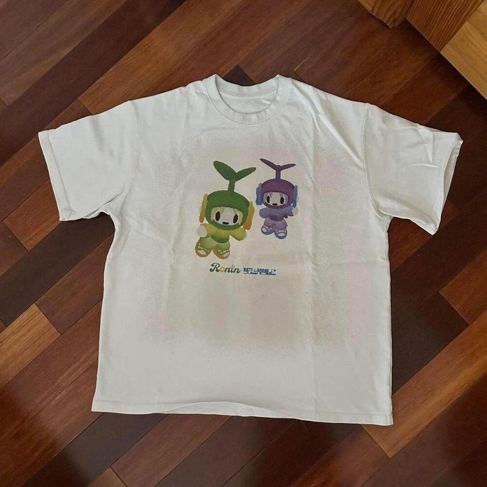 White Kawaii T-Shirt With A Unique Design